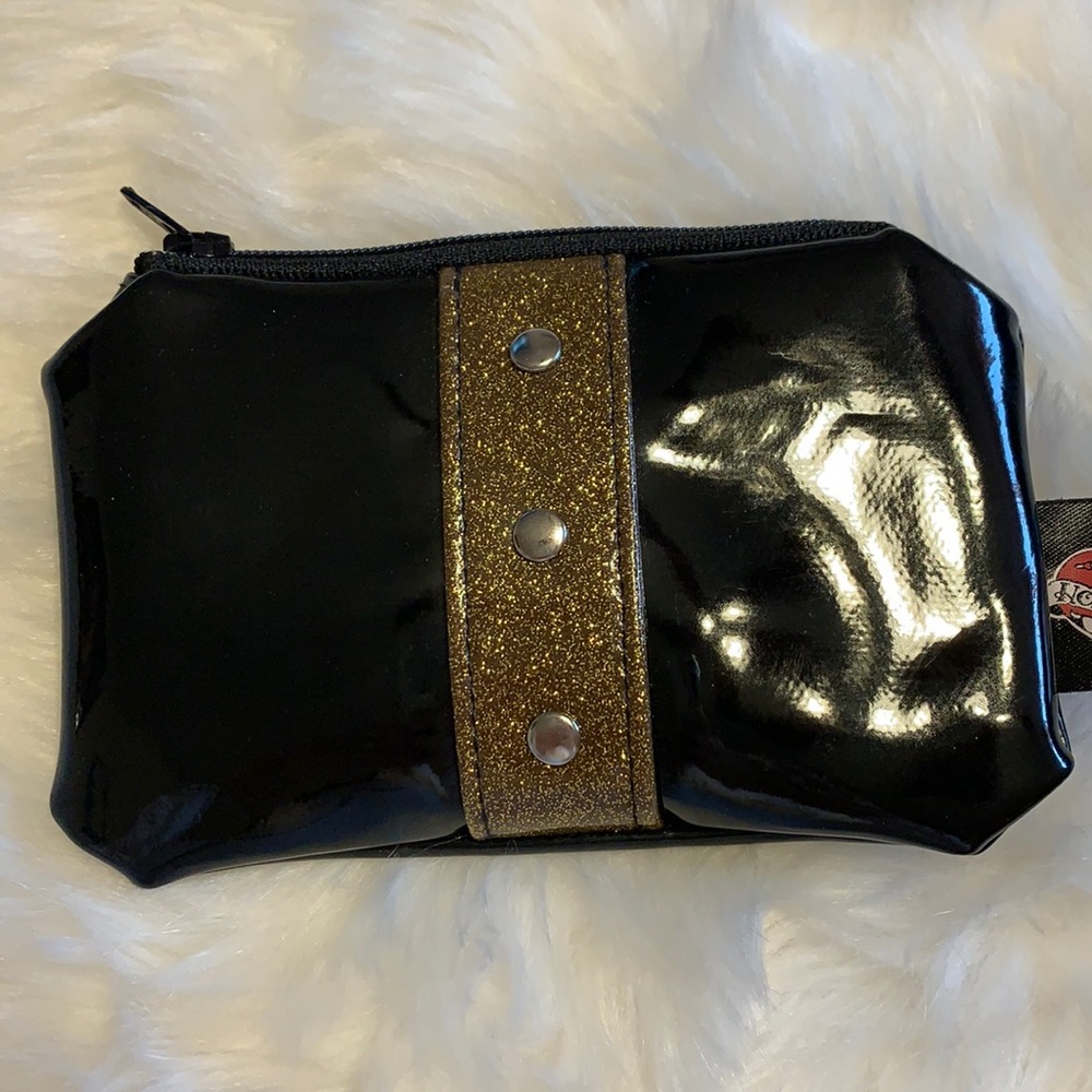 Retro Black and Gold Change/Card Purse